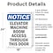 Signmission Elevator Machine Room Access OSHA Notice Sign, Plastic, 18in W x 24in L, 2PK OS-2PACK-NS-P-1824-V-15574 - alternate 4